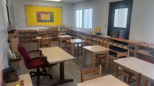 Kindergarten Room at Nadia's Montessori Childcare