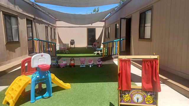 Infant and Toddler Outdoor Play Area at Nadia's Montessori Childcare